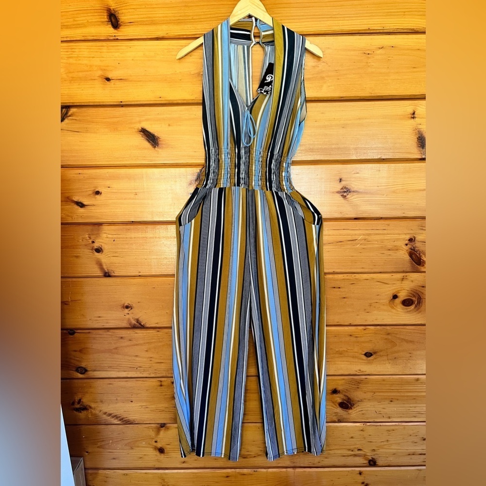 GM Fashion Womens Sleeveless Stretchy Jumpsuit S/M